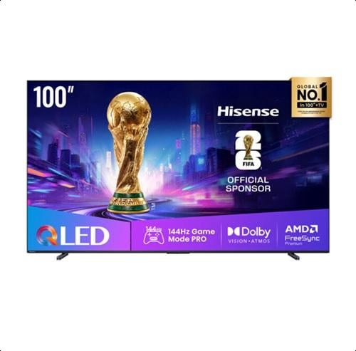شاشة هايسنس 100 بوصة QLED 4K سمارت 144Hz