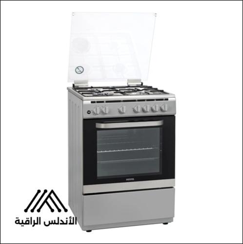 فرن غاز فيستل 60×60 سم 4 شعلات شبك خفيف ستيل