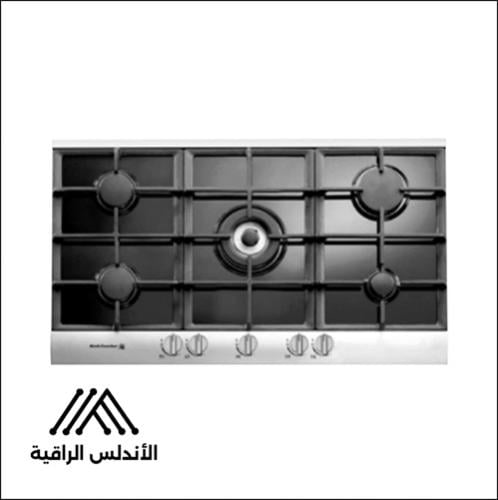 سطح كلفيناتور بلت إن غاز 90 سم أسود 5 عيون إيطالي