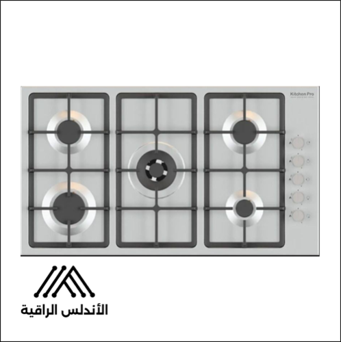 سطح غاز كتشن برو 5 عيون – ستيل أنيق بشبك ايناميل ل...