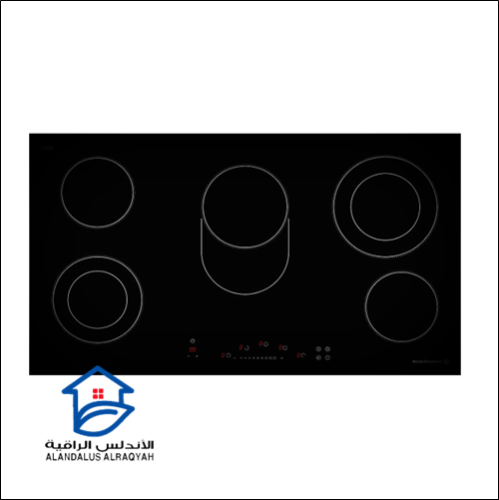 سطح كلفيناتور مدمج 90سم 5 عيون سيراميك لمس