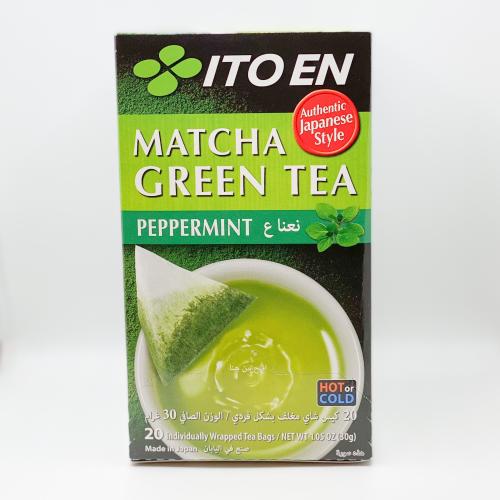 شاي ماتشا ياباني (بالنعناع) ايتون أكياس هرمية