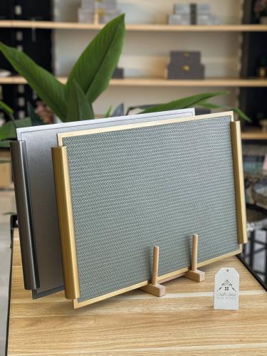 صينية ضيافة من الجلد والستيل