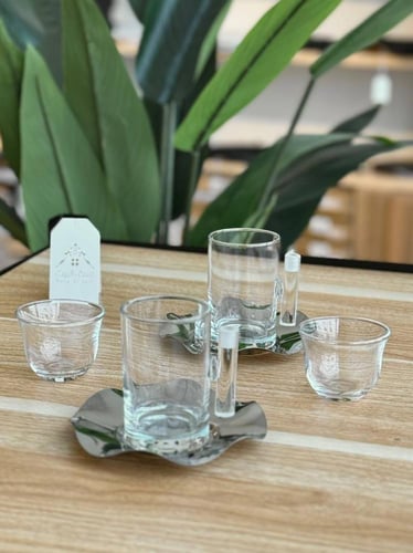 طقم شاهي وقهوة 18 قطعة وبفكرة رائعة