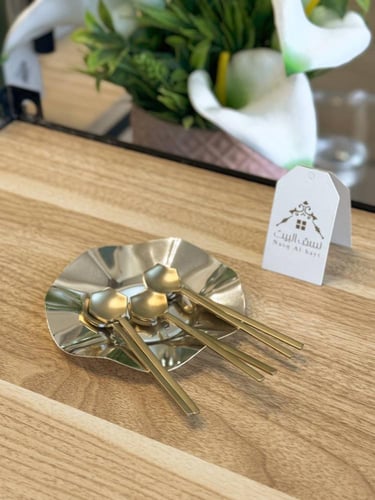 طقم 6 ملاعق بتصميم أنيق وراقي