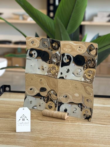 آنية تقديم وضيافة من الاستيل وبشكل مربع