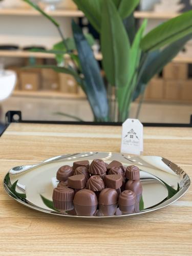 صحن تقديم من الاستيل الفضي