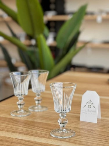 طقم أكواب عصير زجاجية " 6 قطع "