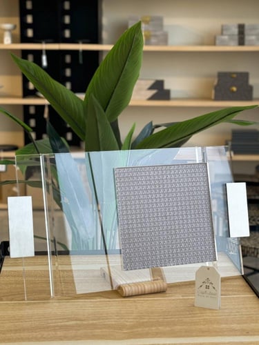 صينية تقديم من الاكريليك والجلد