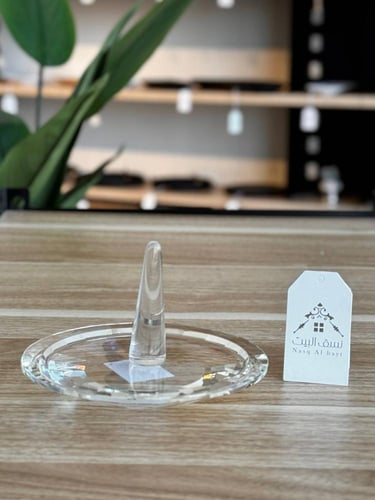 صحن تقديم زجاجي أنيق