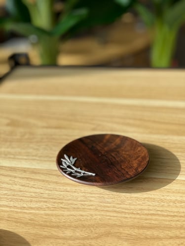 قواعد فناجيل خشب -كوسترات (6 حبات )