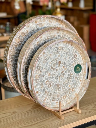 صينية صدفية دائرية بيج