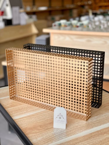 صينية مخرمة حديد