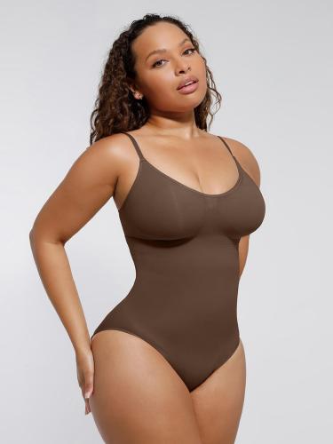 Flexible Breathe Shaping corset for tightening the upper part of the dark skin (brown color)