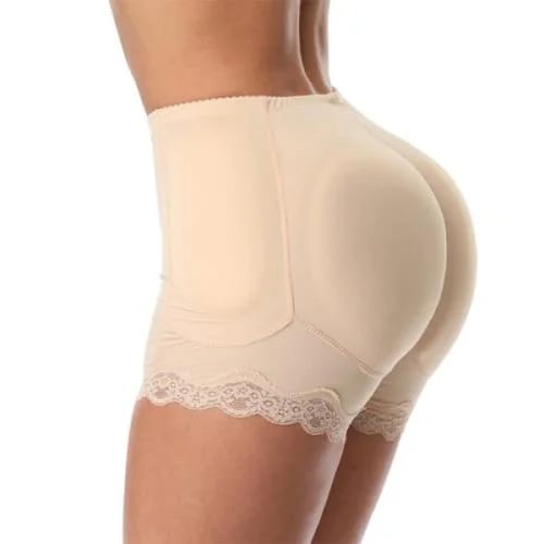 Shorts for the buttocks and hips with quadruple padding