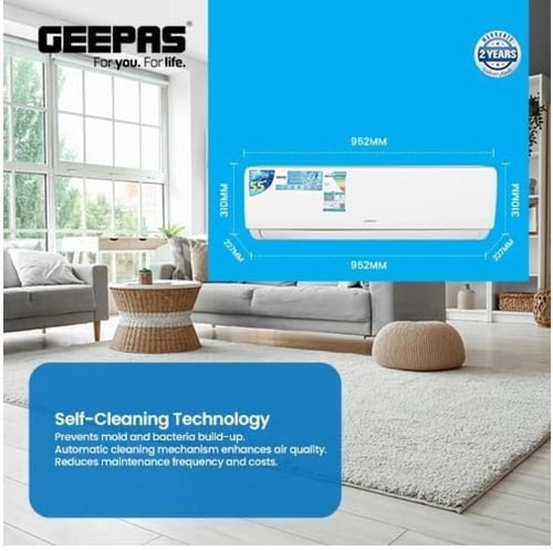 مكيف اسبليت جيباس 12000 وحدة – حار و بارد GACS1215...