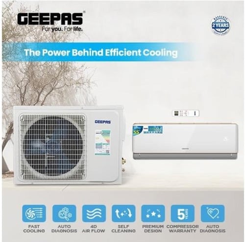 مكيف اسبليت جيباس 12000 وحدة – حار و بارد GACS1215...