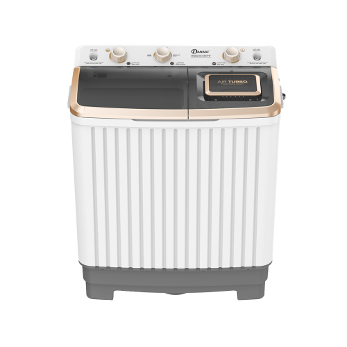 غسالة دانسات حوضين سعة 6.5 كيلو، أبيض