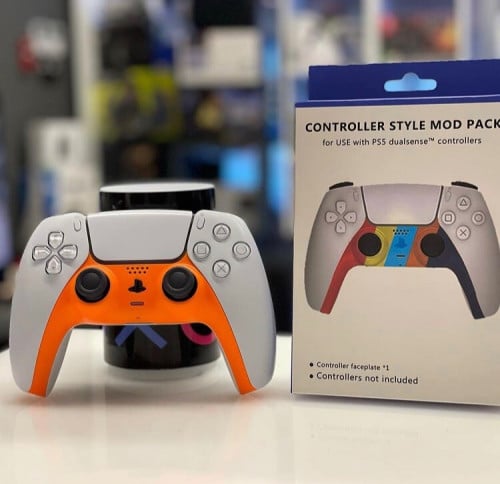 غطاء ملون لوحدة تحكم .PS5 controller style mod pac...