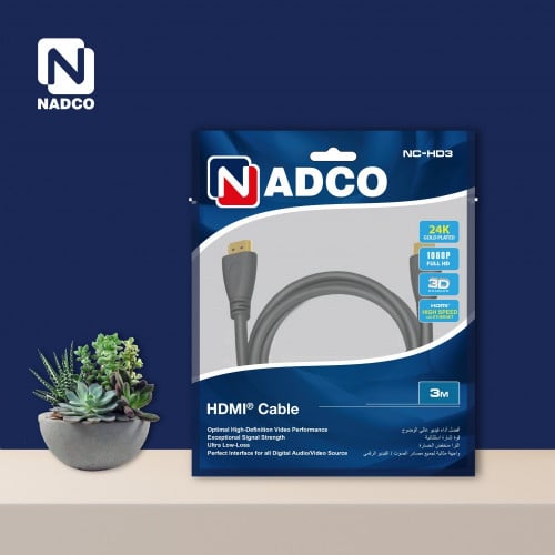 HDMI Cable 24K Gold Plated 3M 1080P NC-HD3