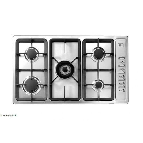 فرن سطح BOJ ستيل - 90 سم - 5 عين غاز - أمان كامل "...