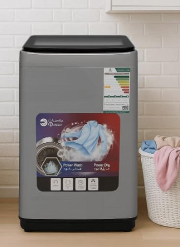 غسالة اوتوماتيك تحميل علوي من دان سات، سعة 5 كجم،...