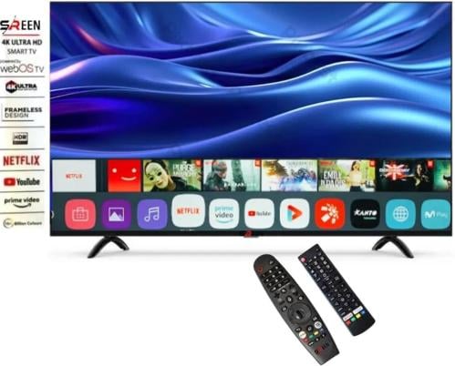 شاشة ذكية 55 بوصة سيرين سمارت 4K ويب ريموت ماجيك م...