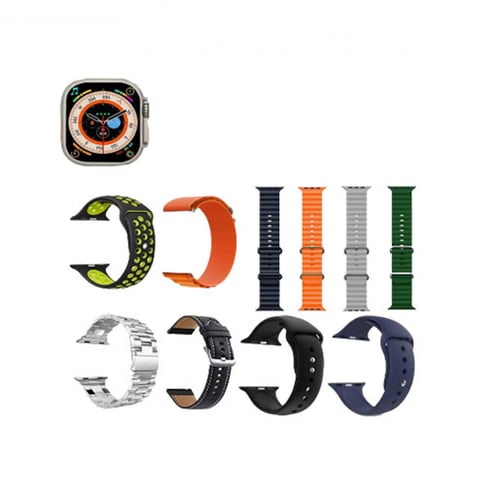 ساعة ذكية مع 10 سوارات اضافية MODIO U9 ULTRA MAX s...