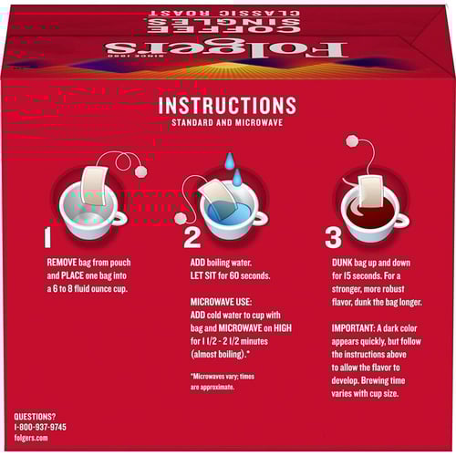 اكياس القهوة الكلاسكية من فولغرس 19 باكت