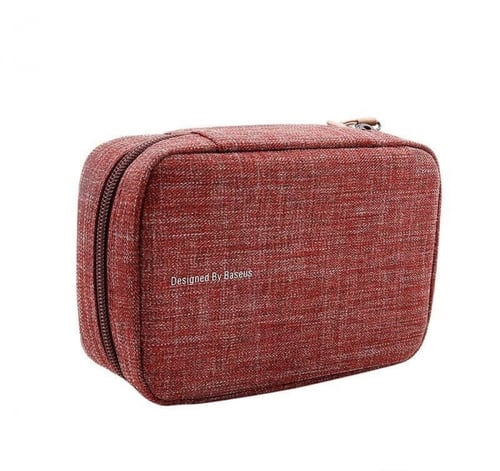 شنطة يد فاخره مناسبة للتنقل والسفر من بيسوس - احمر