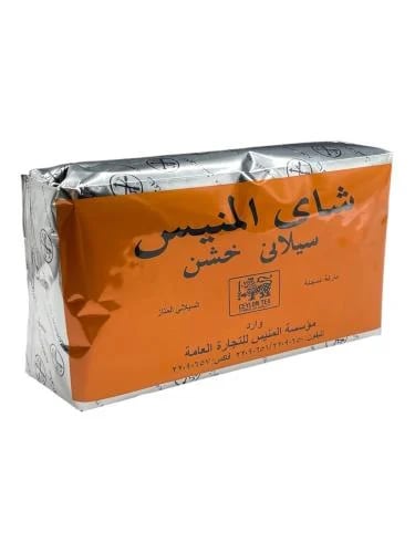 شاي المنيس اسود علبة كرتون ذهبي - خشن1800 جرام الس...