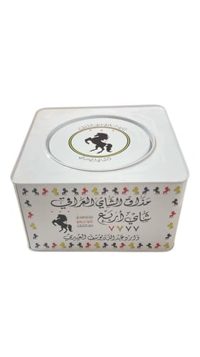 شاي اربع 7777 اسود علبة معدنية - خشن 800 جرام