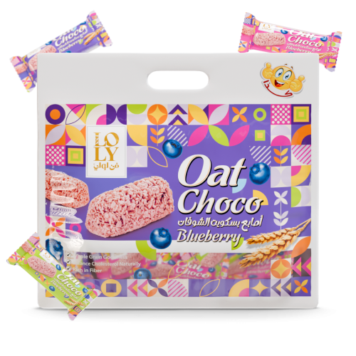 اصابع بسكويت شوفان لولي توت ازرق 200 جرام