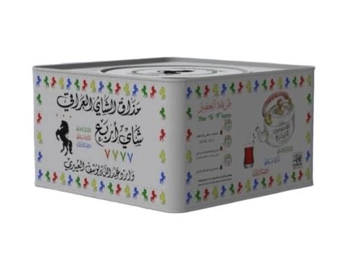 شاي اربع 7777 اسود علبة معدنية - خشن 800 جرام