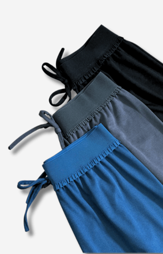 بكج البنطلون الواسع(٣قطع)-بناطيل واسعة قماش عالية...