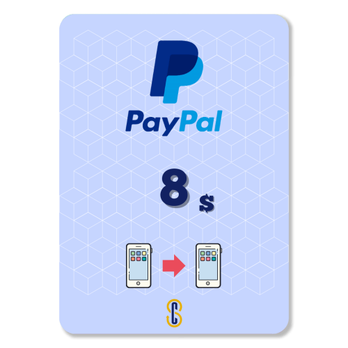 8$ رصيد PayPal