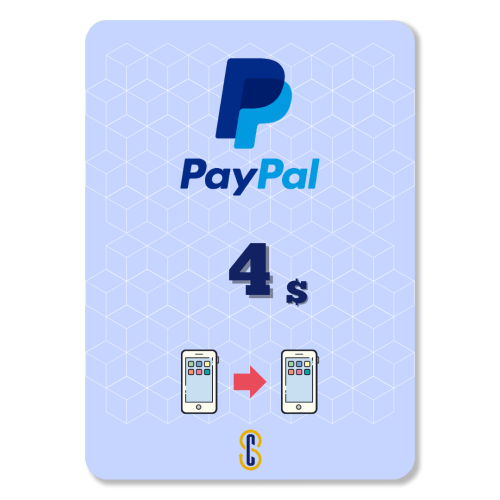 4$ رصيد PayPal