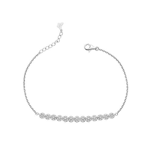 اسوارة كلاسيكية فاخرة مرصعة بالألماس والزهور من ال...