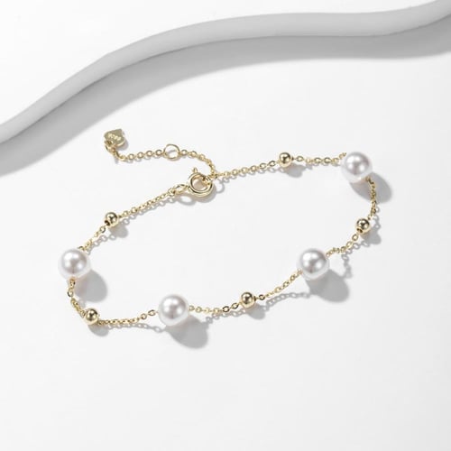 اسوارة كلاسيكية فاخرة من لؤلؤ المياه العذبة