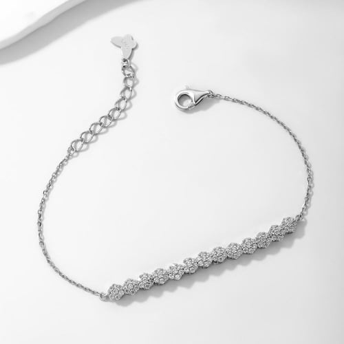 اسوارة كلاسيكية فاخرة مرصعة بالألماس والزهور من ال...