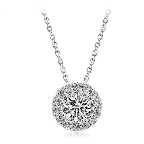 سلسال فاخر مرصع بحجر الزركونيا المكعبة