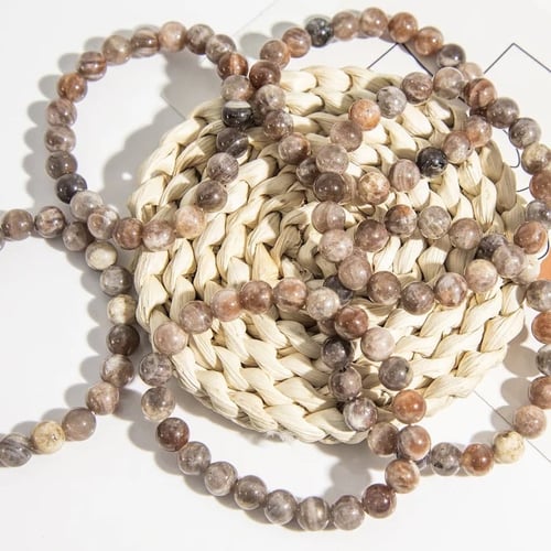 اسوارة حجر القمر الاسود | 6mm