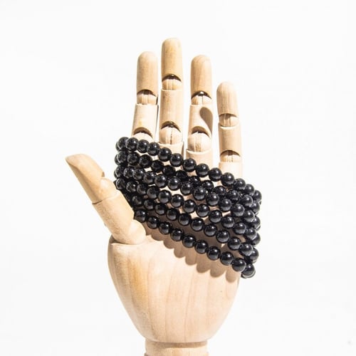 اسوارة اوبسيديان اسود | 6mm