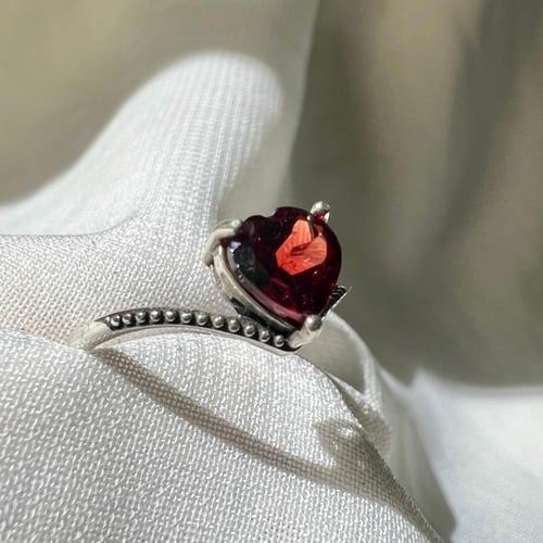 خاتم قارنيت فضة 925