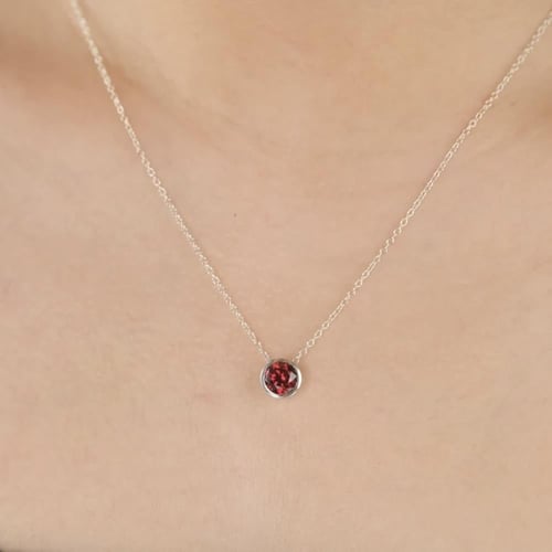 سلسال قارنيت فضة 925