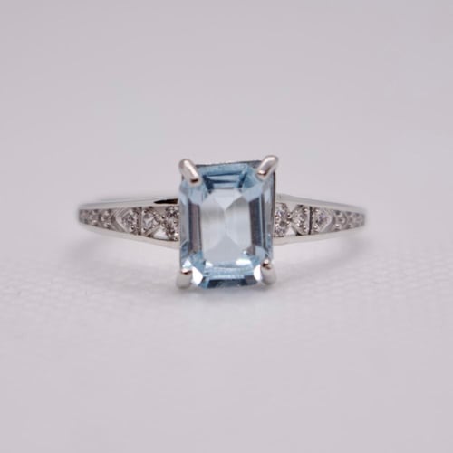 خاتم توباز فضة 925