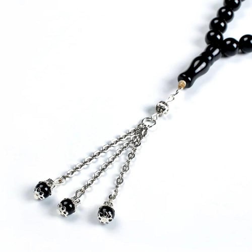 مسباح تورمالين اسود 33 خرزة