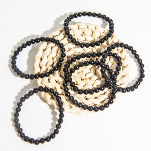 اسوارة اوبسيديان اسود | 6mm