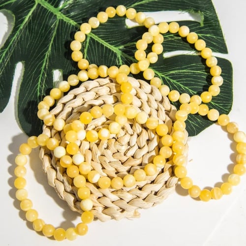 اسوارة كالسيت اصفر | 6mm