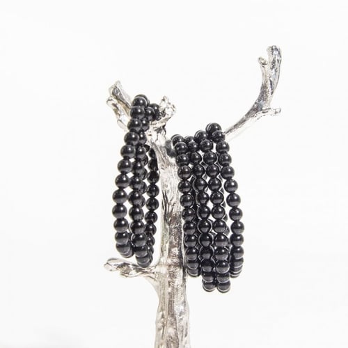 اسوارة اوبسيديان اسود | 6mm